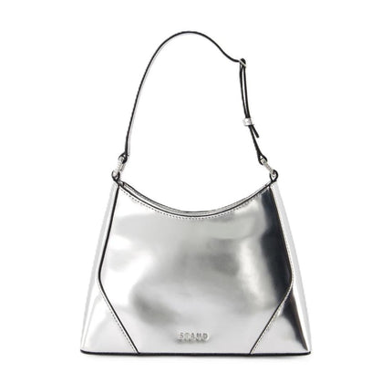 Linda Schultertasche - Staud - Leder - Silber