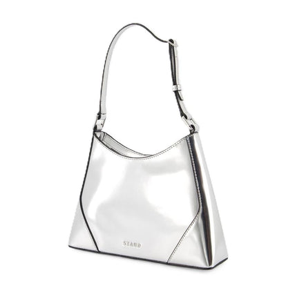Linda Schultertasche - Staud - Leder - Silber