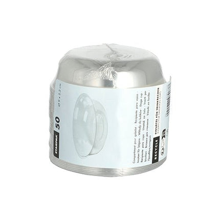 Starpak 50 Einsätze, PET "Hurricane" rund Ø 9 cm · 2,2 cm glasklar | Folie (50 Stück)