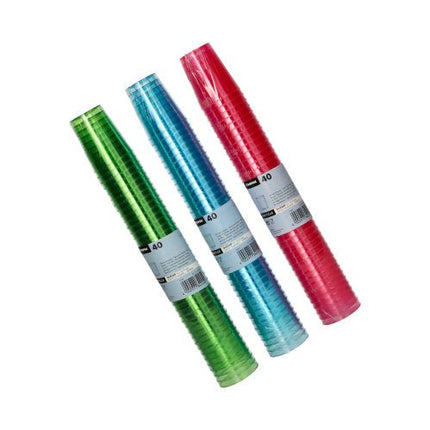 Starpak 40 Gläser für Schnaps, PS 4 cl Ø 4,2 cm · 5,2 cm farbig sortiert | Schrumpffolie (40 Stück)