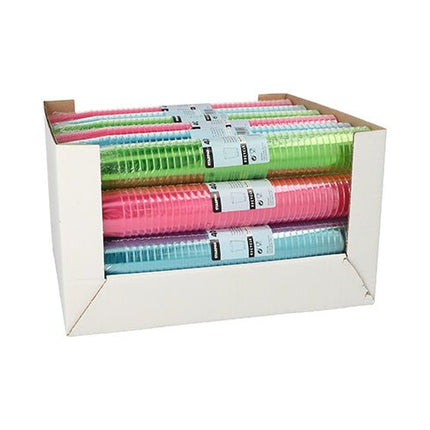Starpak 40 Gläser für Schnaps, PS 4 cl Ø 4,2 cm · 5,2 cm farbig sortiert | Schrumpffolie (40 Stück)