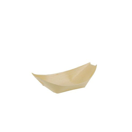 PAPSTAR 50 Fingerfood - Schalen, Holz "pure" "Schiffchen"