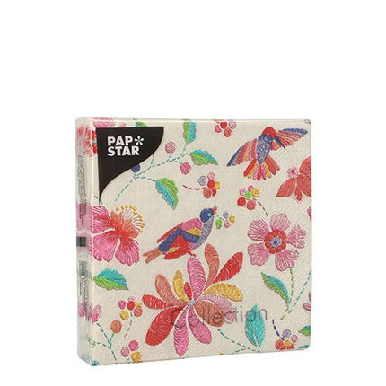 PAPSTAR 20 Servietten, 25 cm x 25 cm 3-lagig 1/4-Falz