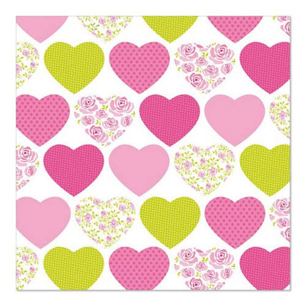 PAPSTAR 20 Servietten, 33 cm x 33 cm 3-lagig 1/4-Falz Design Set 1