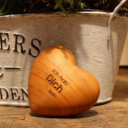 Thankgoods Holzherz Ich hab' Dich lieb