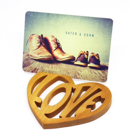 Thankgoods HERZ Postkartenhalter LOVE