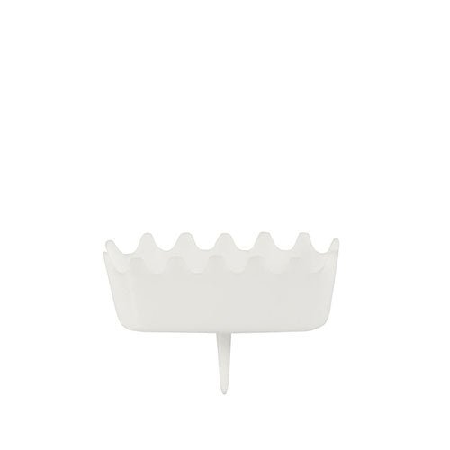 PAPSTAR Halter für Zahlenkerzen, weiß, 3,8x4,9 cm, stabil und dekorativ | Blister (1 Stück)