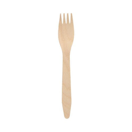 PAPSTAR Gabeln aus FSC® Holz "pure", 16,5 cm, umweltfreundlich | Papptray (100 Stück)