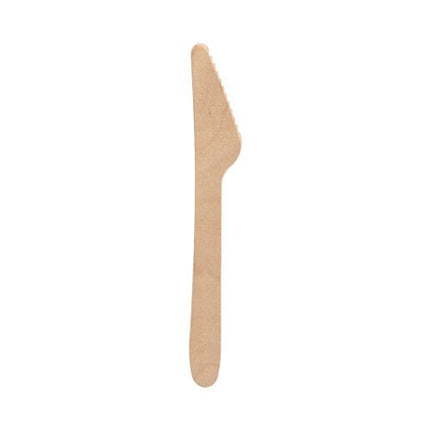 PAPSTAR Messer aus FSC® Holz "pure", 16,5 cm, umweltfreundlich | Papptray (100 Stück)