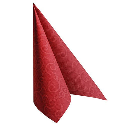 PAPSTAR 50 Servietten "ROYAL Collection" 1/4-Falz 40 x 40 cm bordeaux