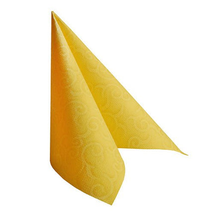 PAPSTAR 50 Servietten "ROYAL Collection" 1/4-Falz 40 x 40 cm gelb
