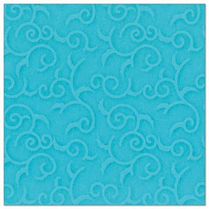 PAPSTAR 50 Servietten "ROYAL Collection" 1/4-Falz 40 x 40 cm türkis