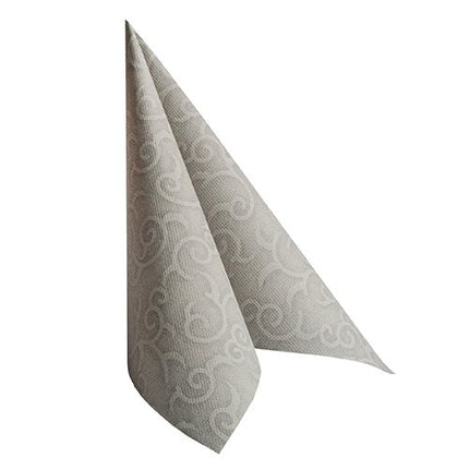 PAPSTAR 50 Servietten "ROYAL Collection" 1/4-Falz 40 x 40 cm grau