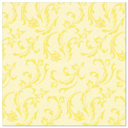 PAPSTAR 50 Servietten "ROYAL Collection" 1/4-Falz 40 x 40 cm gelb