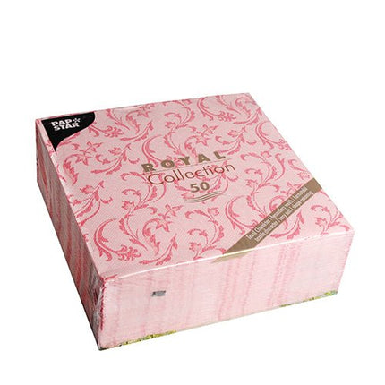 PAPSTAR 50 Servietten "ROYAL Collection" 1/4-Falz 40 x 40 cm rot