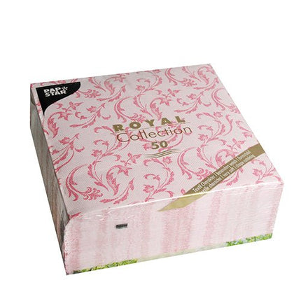 PAPSTAR 50 Servietten "ROYAL Collection" 1/4-Falz 40 x 40 cm fuchsia