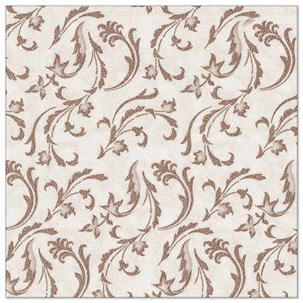 PAPSTAR 50 Servietten "ROYAL Collection" 1/4-Falz 40 x 40 cm braun