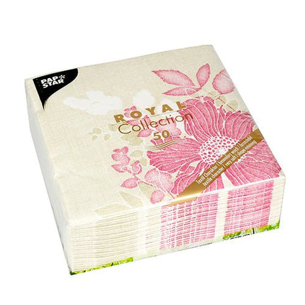 PAPSTAR 50 Servietten "ROYAL Collection" 1/4-Falz 40 x 40 cm fuchsia