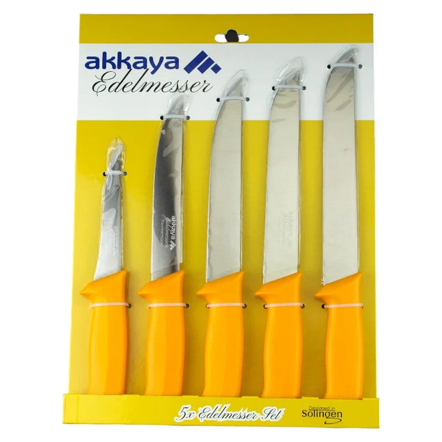 Akkaya Edelmesser 5er Set auf Karte AK035