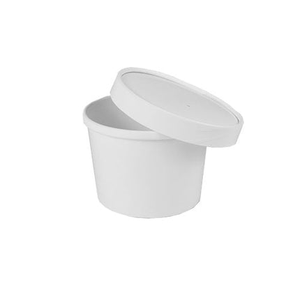 Starpak 50 Suppenbecher, Pappe "To Go" rund weiss