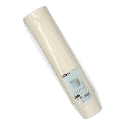 Starpak 50 Suppenbecher, Pappe "To Go" rund weiss