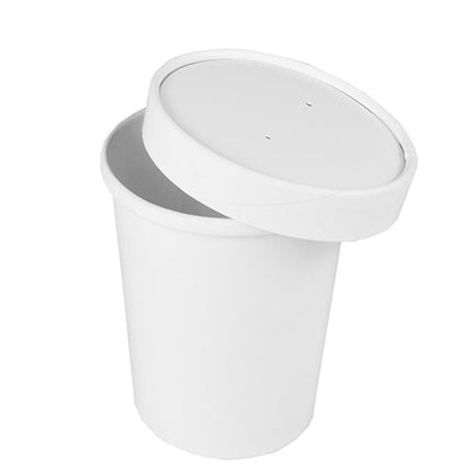 Starpak 50 Suppenbecher, Pappe "To Go" rund weiss