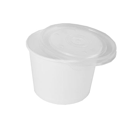 Starpak 50 Suppenbecher, Pappe "To Go" rund weiss