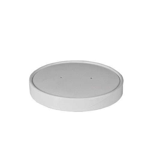 Starpak 50 Deckel für Suppenbecher, Pappe "To Go" rund weiss