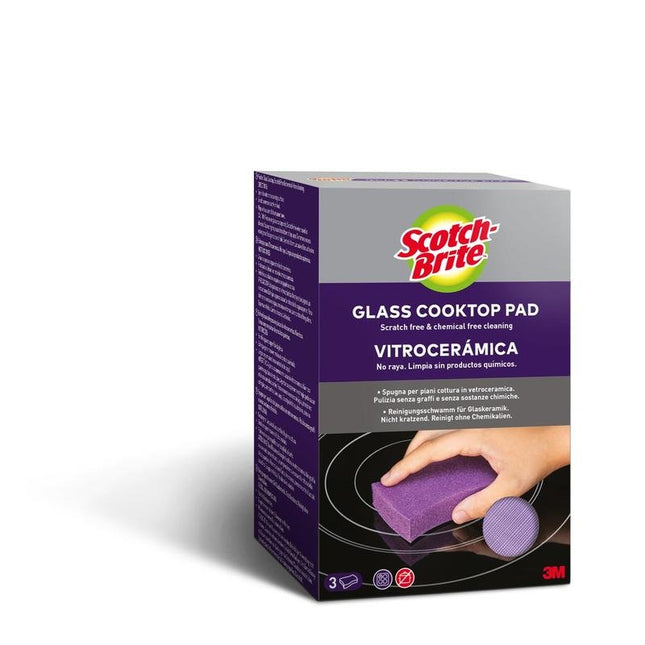 Scotch-Brite™ Glaskeramik-Reinigungsschwamm, 3 Stück pro Packung | Packung (3 Schwämme)