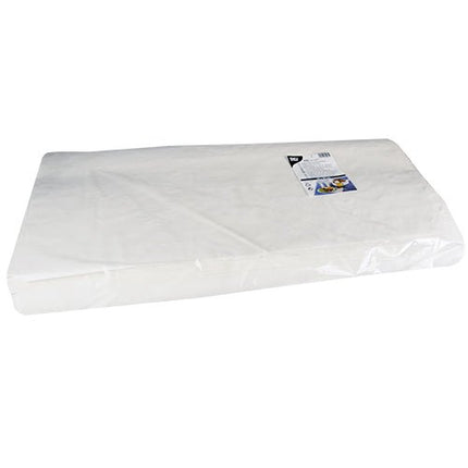 PAPSTAR Papiertischtuch Damastprägung eckig, 70x60 cm, weiß | Folie (250 Blätter)