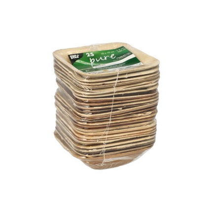 PAPSTAR 25 Schalen, Palmblatt "pure" rund