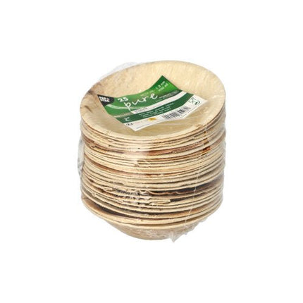 PAPSTAR 25 Schalen, Palmblatt "pure" rund