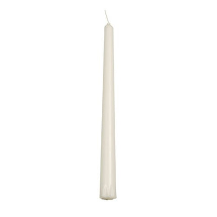 PAPSTAR Leuchterkerzen 24 cm, weiß, 100 % Stearin, Ø 2,2 cm | Papptray (30 Stück)
