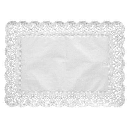 PAPSTAR 100 Spitzenpapiere eckig, weiss