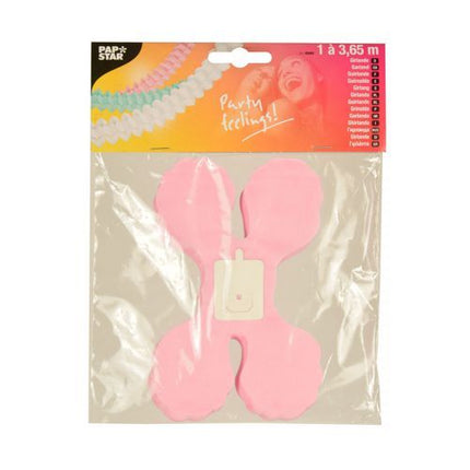 PAPSTAR Girlande Papier, Ø 16 cm, farbig sortiert "Pastel" | Beutel (1 Stück)