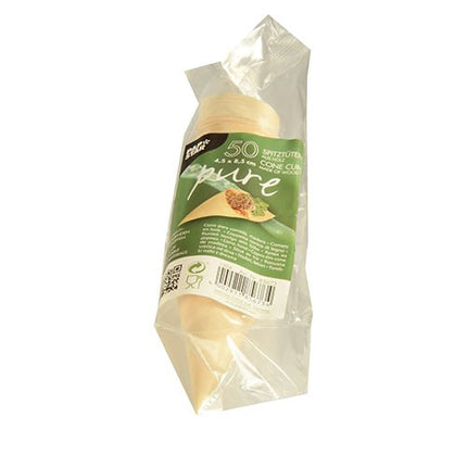 PAPSTAR 50 Fingerfood - Spitztüten, Holz "pure"