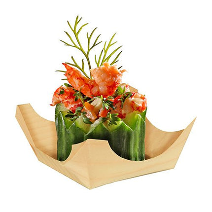 PAPSTAR 50 Fingerfood - Schalen, Holz "pure" rund