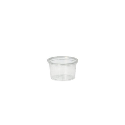 Starpak 50 Portionsbecher, PP rund 30 ml Ø 4,6 cm · 2,8 cm transparent | Folie (50 Stück)