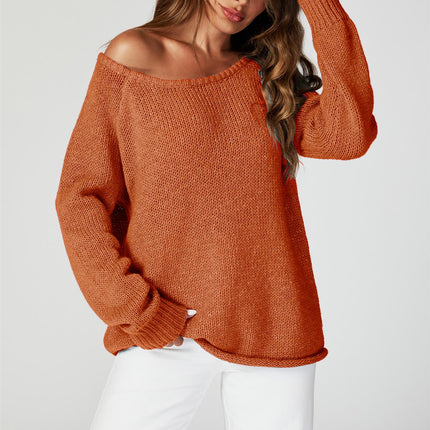Comfy Jumper Top In Orange