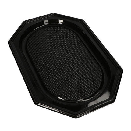 Starpak 10 Servierplatten, PET schwarz