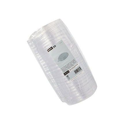 Starpak 50 Deckel für Salatschalen, PS "To Go" Ø 12,5 cm · 2,1 cm klar | Folie (50 Stück)