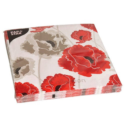 PAPSTAR 20 Servietten, 40 cm x 40 cm 3-lagig 1/4-Falz