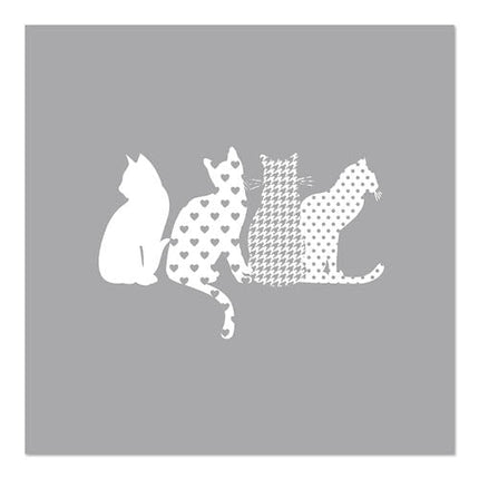 PAPSTAR 20 Servietten, 33 cm x 33 cm 3-lagig 1/4-Falz Design Set 5