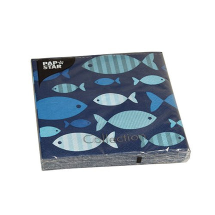 PAPSTAR 20 Servietten, 33 cm x 33 cm 3-lagig 1/4-Falz Design Set 6