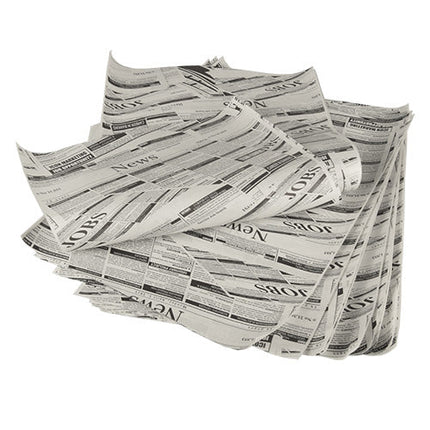 PAPSTAR 5 Einschlagpapiere, 3cm x 2cm "Newsprint"