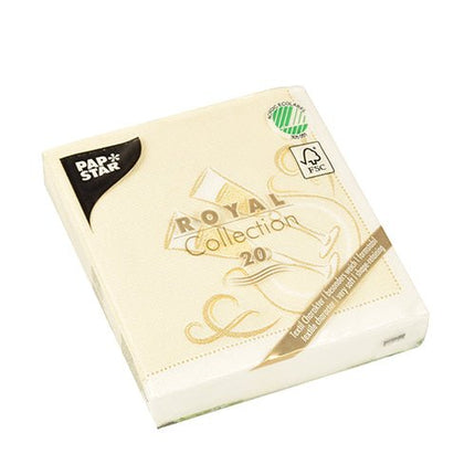 PAPSTAR 20 Servietten "ROYAL Collection" 1/4-Falz 25 cm x 25 cm