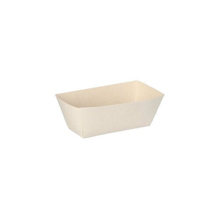 PAPSTAR Saucentrays "pure" 3,5x3 cm, weiß, ideal für Snacks | Schrumpffolie (50 Stück)