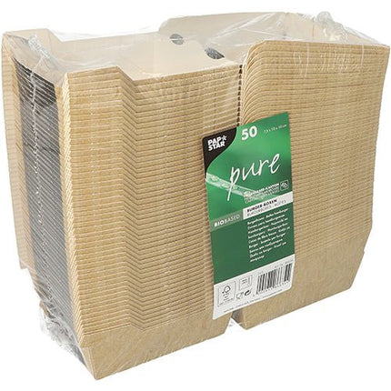 PAPSTAR 50 Burgerboxen, Pappe "pure" "Good Food"