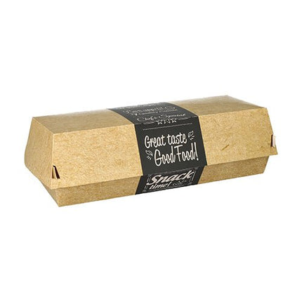 PAPSTAR Baguetteboxen "pure", 6,5x7,5x21 cm, umweltfreundlich | Schrumpffolie (50 Stück)