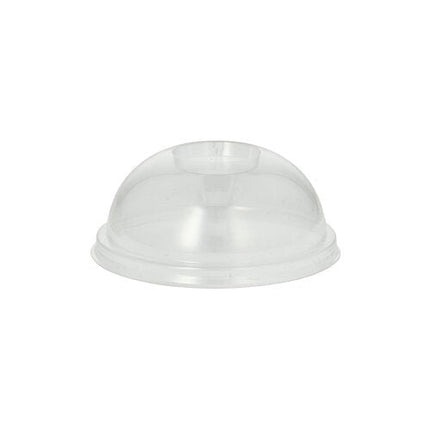 PAPSTAR 100 Dom-Deckel, PLA "pure" rund Ø 9,5 cm · 4,5 cm glasklar